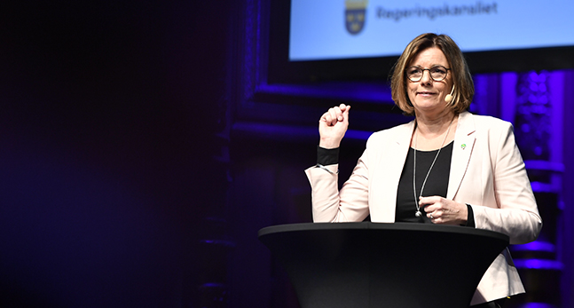 Miljöminister Isabella Lövin.