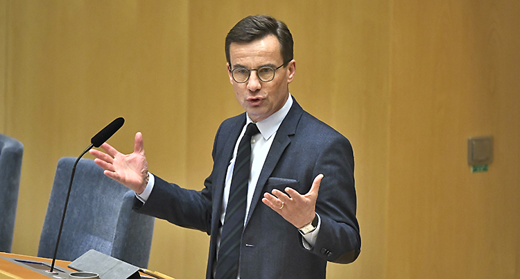 Moderaternas ledare Ulf Kristersson.