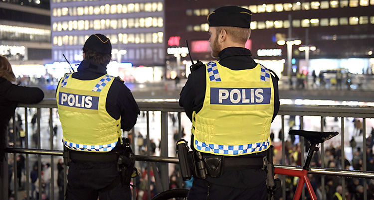 Poliser i Stockholm.
