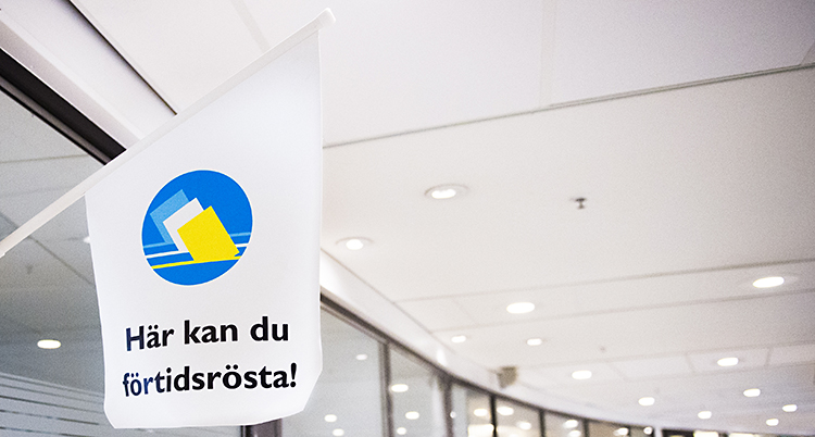 Ett ställe där du kan rösta i förväg.