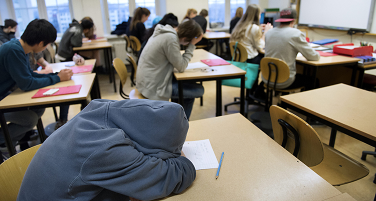 Ett klassrum med elever.