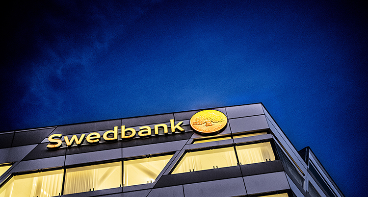 Bild på Swedbanks kontor.