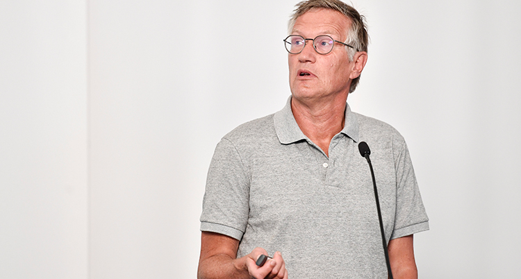 Anders Tegnell på presskonferensen.
