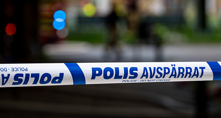 Bild på polisavspärrning.