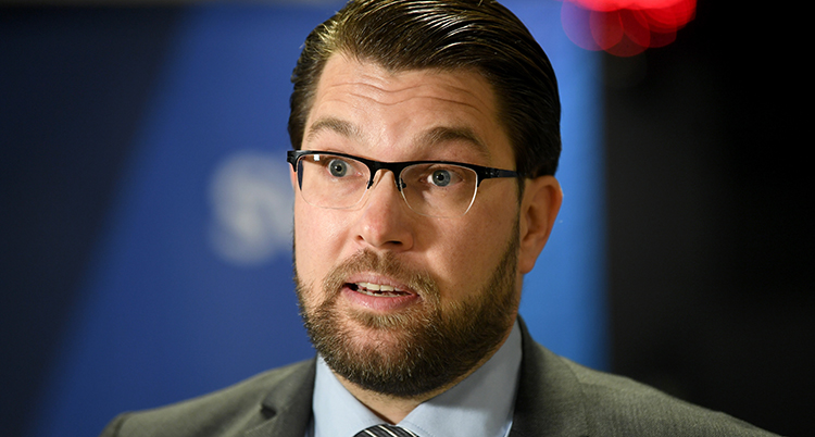 Porträtt på Jimmie Åkesson.