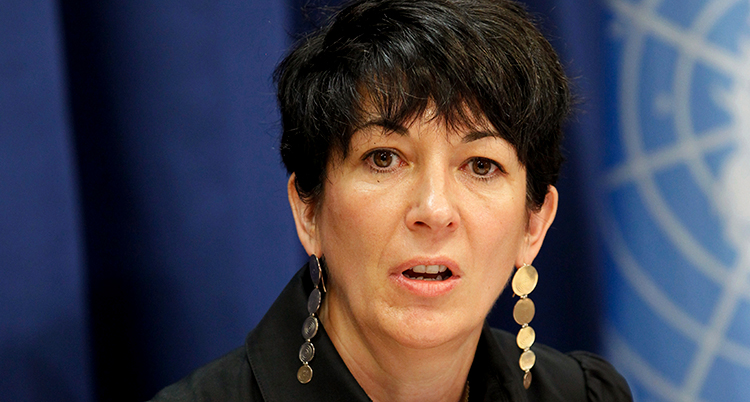 Ghislaine Maxwell porträtt ansikte från ett annat tillfälle.