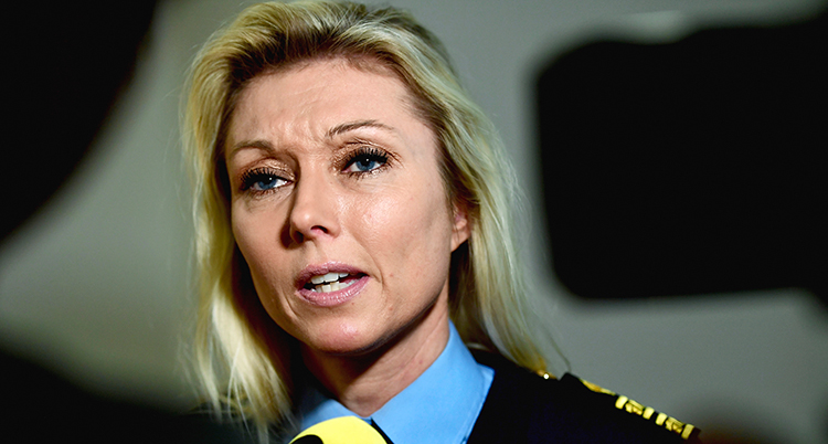 Porträtt på polisen.