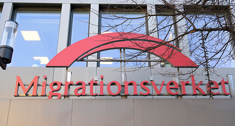 En skyld där det står Migrationsverket.