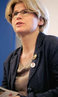 Karin Svensson Smith lämnar vänsterpartiet. Foto: Pressens Bild