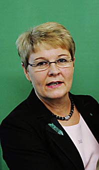 Centerledaren Maud Olofsson vill att utrikesminister Laila Freivalds slutar. Foto: Henrik Montgomery/Pressens Bild