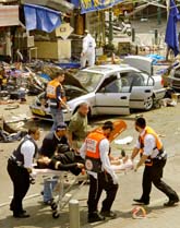 Nio personer dödades av bomben i Tel Aviv i Israel. Foto: Nir Kafri/PrB