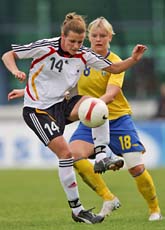 Tyskland vann med 2-0 mot Sverige i Algarve Cup i fotboll. Foto: Steven Governo/Scanpix