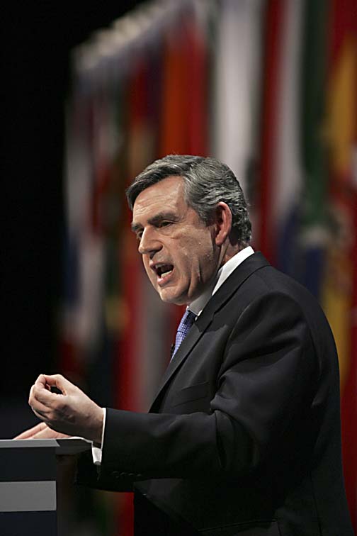 Storbritanniens premiärminister Gordon Brown. Foto: AP/Alistair Grant/Scanpix
