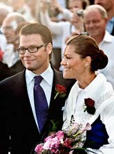 Daniel och Victoria firade prinsessans 32-årsdag. Foto: Paul Madej/Scanpix