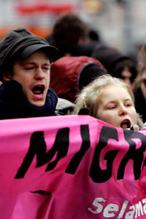Arga demonstranter i Köpenhamn. Foto: Jens Dresling/AP/Scanpix