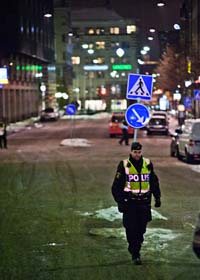 Två bomber sprängdes i helgen i centrala Stockholm. Foto: Marc Femenia/Scanpix