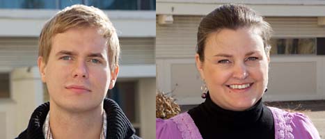 Gustav Fridolin och Mikaela Valtersson kan bli nya ledare för Miljöpartiet. Foto: Drago Prvulovic/Scanpix