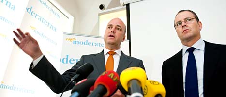 Statsminister Fredrik Reinfeldt och finansminister Anders Borg.
Pontus Lundahl/Scanpix
