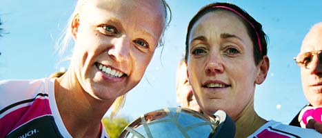 Malmö vann SM-guldet i fotboll för damer. Det är andra året i rad som Malmö blir mästare. Foto: Scanpix