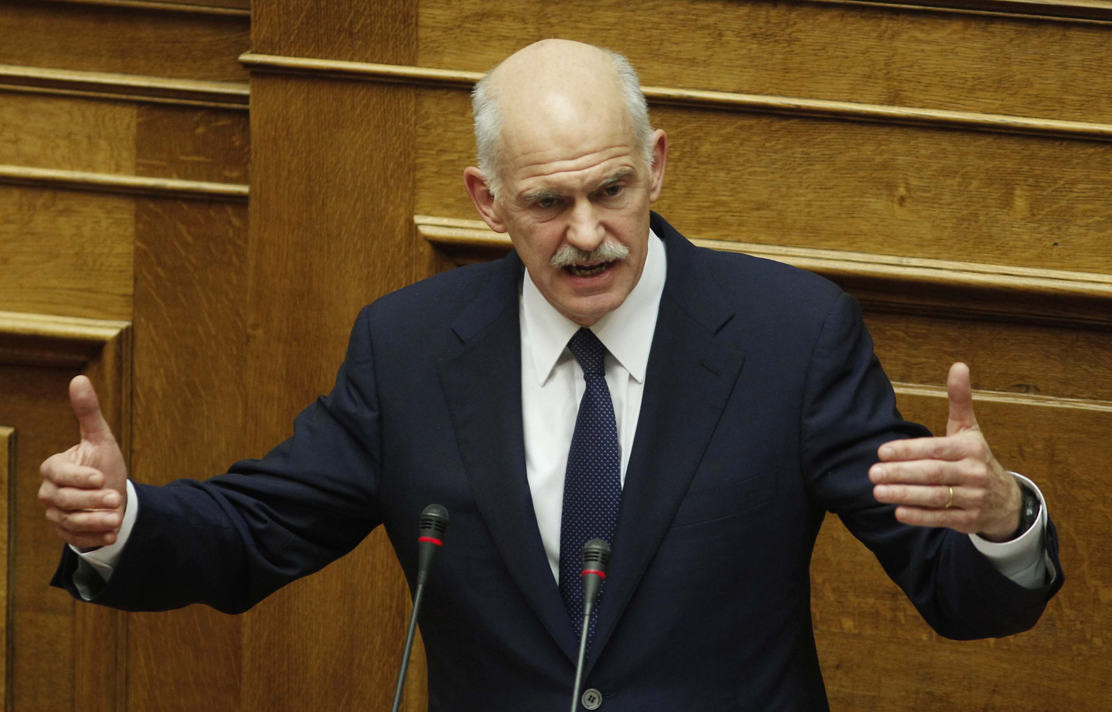 Greklands premiärminister Giorgos Papandreou. Foto: Petros Giannakouris/Scanpix.
