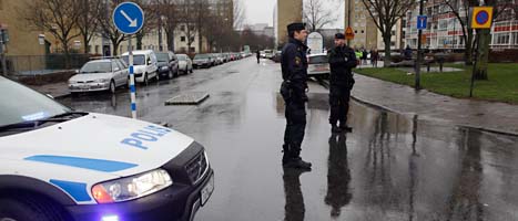 En man sköts ihjäl i Malmö på tisdagen. Foto: Drago Prvulovic/Scanpix