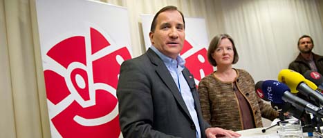 Stefan Löfven ska leda Socialdemokraterna. Foto: Fredrik Sandberg/Scanpix