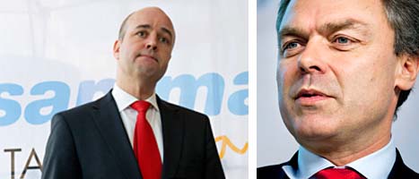 Statsminister Fredrik Reinfeldt ville inte stoppa samarbetet med Saudiarabien. Det säger Folkpartiets ledare Jan Björklund. FOTO: Pontus Lundahl och Bertil Ericson/SCANPIX