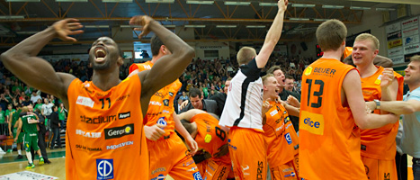 Norrköping Dolpins vann SM.guld i basket. Foto: Fredrik Sandberg/Scanpix