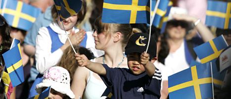 Så här såg det ut på Skansen i Stockholm den 6 juni förra året. Foto: Bertil Ericson/Scanpix