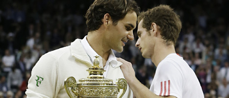 Roger Federer vann herrfinalen i Wimbledon. Foto. Kirsty Wigglesworth/Scanpix