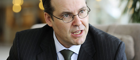 Finansminister Anders Borg vill inte höja a-kassan. Foto: Henrik Montgomery/Scanpix
