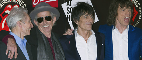 Rockgruppen Rolling Stones fyller 50 år. Foto:Jonathan Short/Scanpix.