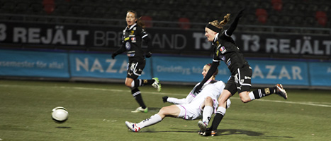 Matchen mellan Umeå och Malmö i damallsvenskan slutade 1-1.
Foto:Anna-karin Drugge/Scanpix.