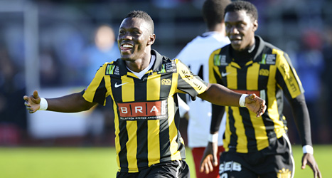 Waris Mejeed gjorde många mål i Häcken. Nu flyttar han till den ryska klubben Spartak Moskva. Foto: Adam Ihse/Scanpix.