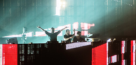 Swedish House Mafia tar farväl av sin publik. Foto
Robin Haldert/Scanpix.