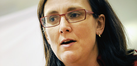 – Sexbrotten mot barn måste stoppas säger EU-komissionären 
Cecilia Malmström. Foto: Ulf Palm/Scanpix.