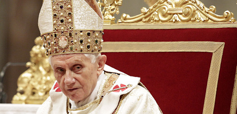 Påven Benedictus XVI ska sluta. Foto: Riccardo De Luca/Scanpix.