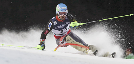 Ted Ligety körde snabbast av alla också i superkombinationen där åkarna både körde super-G och slalom. Foto: Alessandro Trovati/Scanpix