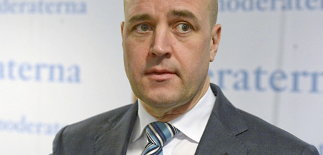 Moderaternas ledare Fredrik Reinfeldt. Foto: Bertil Enevåg/Scanpix.