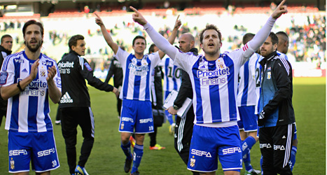 IFK Göteborg vann stort mot Häcken i årets första match i allsvenskan i fotboll. Foto: Adam Ihse/Scanpix.