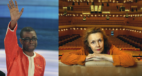 Youssou N’Dour och Kaija Saariaho får Polarpris. Foto. Alberto Pellaschiar och Dan Hansson/Scanpix.