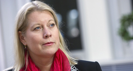 Catharina Elmsäter-Swärd är regeringens minister för trafik. Foto: Bertil Ericson/Scanpix.