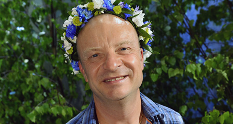 Författaren Jonas Gardell är den första som pratar i radioprogrammet Sommar i år. Foto:Claudio Bresciani/Scanpix