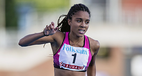 Irene Ekelund är Sveriges snabbaste löpare. Foto: Christine Olsson/Scanpix.