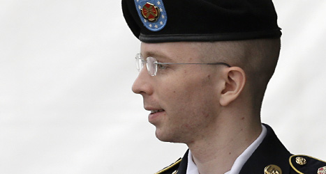 Bradley Manning straffas för att berättade om Militärernas hemligheter.
Foto: Patrick Savarsky/Scanpix