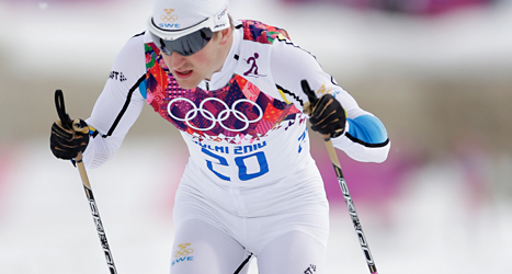 Teodor Peterson tog ett nytt svenskt silver på skidor i OS. Foto: Matthias Schrader /AP /TT