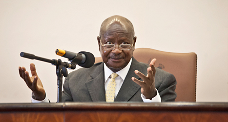 Ugandas president Yoweri Museveni. Foto: Rebecca Vaccie /AP /TT.