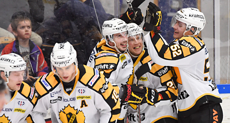 Skellefteå vann mot HV71. Foto: Mikael fritzon/TT.