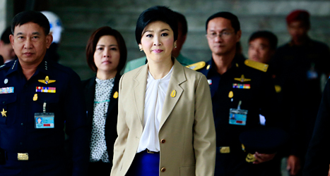 Yingluck Shinawatra är Thailands ledare. Foto: Wason Wanichakorn/TT.