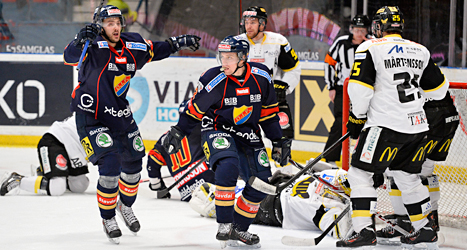 Djurgården vann mot Västerås med 6-2. Foto: Anders Wiklund/TT.